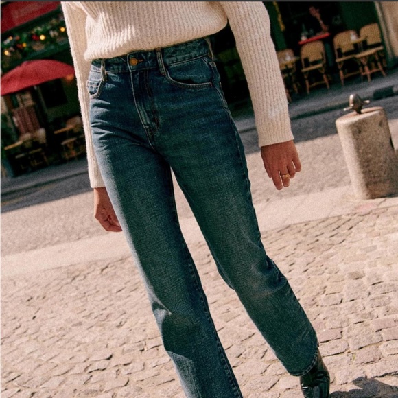 Sezane Serge Trousers. NWT - Picture 2 of 6